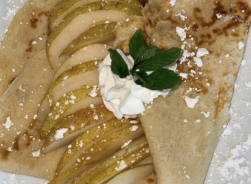Caramelized Champagne Poached Pear